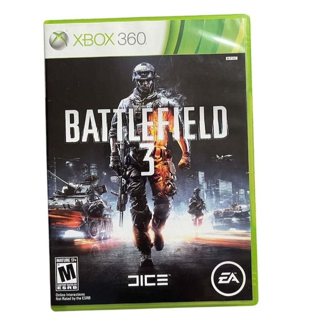 Battlefield 3 Xbox 360 Game Two-Disc Set with Case EA Shooter